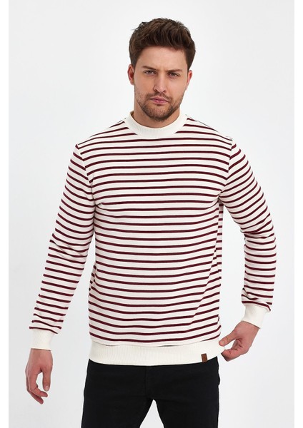 Bisiklet Yaka Çizgili SWEATSHİRT(E23-761A-ERK) modelleri