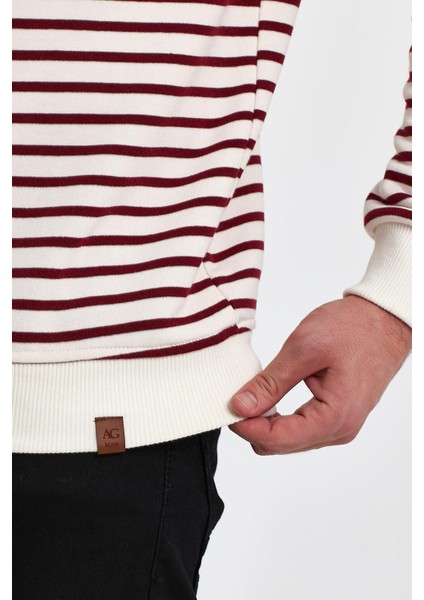 Bisiklet Yaka Çizgili SWEATSHİRT(E23-761A-ERK) fırsatları