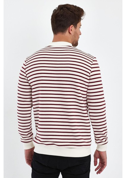 Bisiklet Yaka Çizgili SWEATSHİRT(E23-761A-ERK) indirimleri