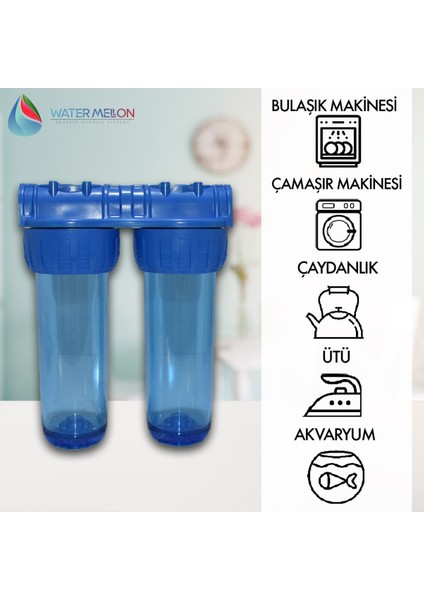 Daire Bina Sayaç Girişi Su Arıtma ve Yumuşatma 2 Aşama Su Arıtma Sistemi (Içi Boş) fiyatları