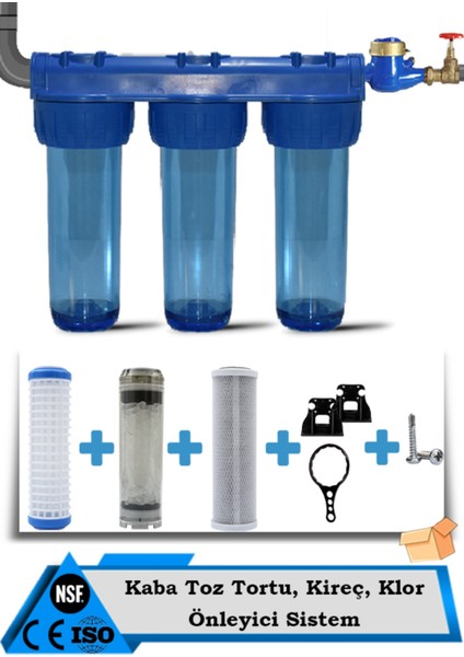 Şebeke Girişi Pas Kireç Önleyici Su Arıtma ve Yumuşatma Sistemi