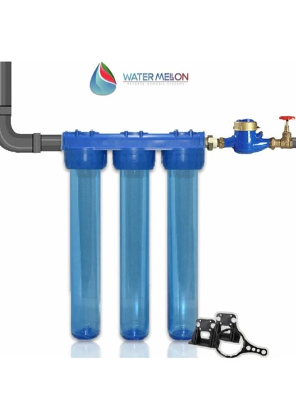 Daire Bina Sayaç Girişi 20" 3 Aşama Su Arıtma Cihazı (Koku ,pas ,çamur Önleyici Yumuşatma Sistemi) fiyatları