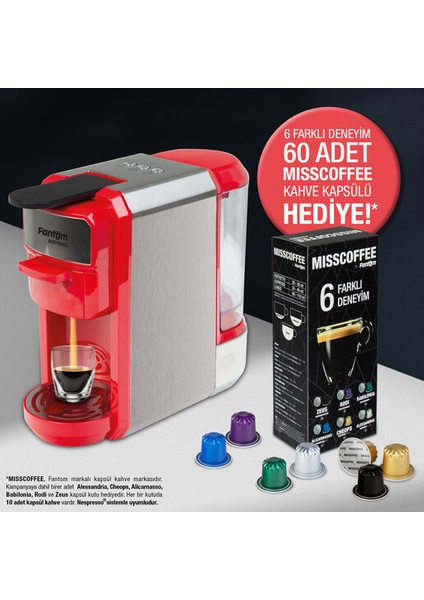 Mıxpresso Ks 1450 Mısscoffee Kutu Kırmızı