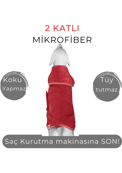 Microlux Köpek Bornozu, 2 Katlı fırsatları