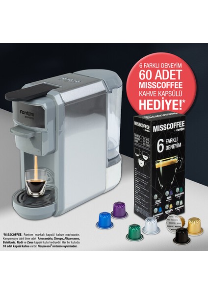 Mıxpresso Ks 1450 Mısscoffee Hediyeli Kutu Antrasit