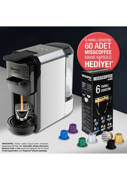 Mıxpresso Ks 1450 Mısscoffee Hediyeli Kutu Siyah