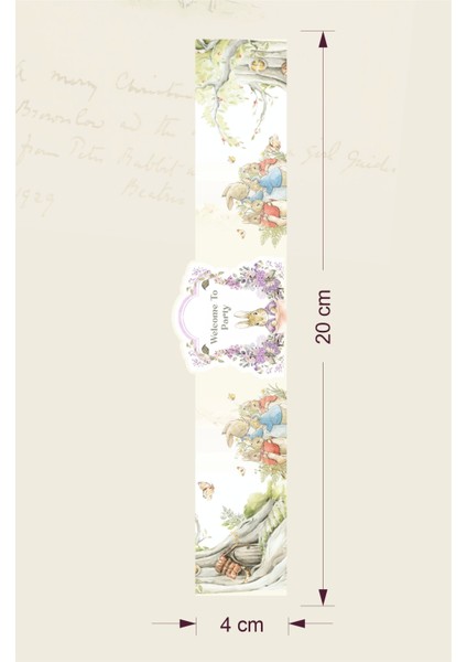 Pink Rabbit Pembe Tavşan Temalı Peçete Sargısı 16'lı fiyatları