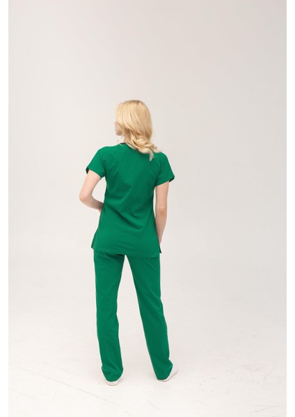 Kadın Likralı Yarasa Kol Hemşire Doktor Takım Ameliyathane Yeşili fırsatları