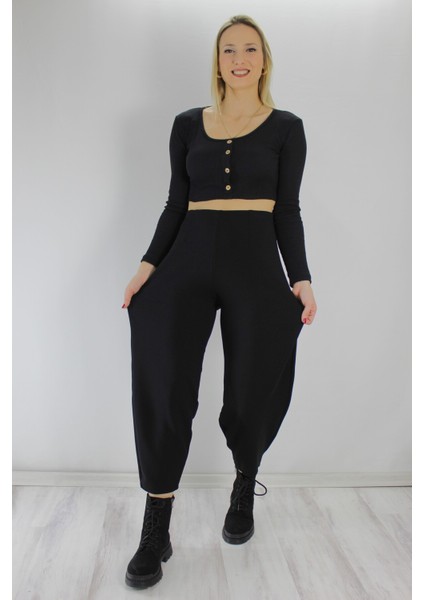 Krep Balon Pantolon Siyah 1425.131 modelleri
