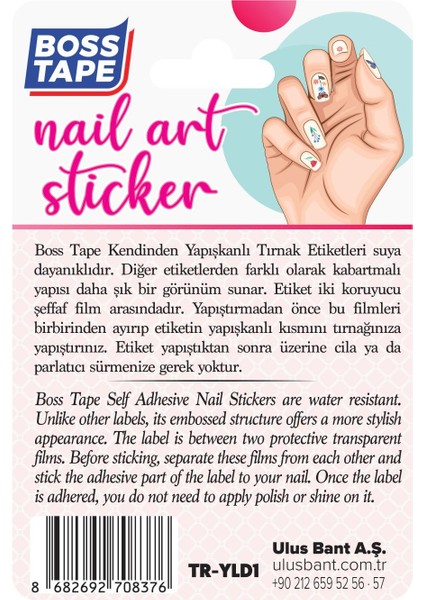 Yapışkanlı Tırnak Etiketi Sticker Tırnak Süsleme Nail Art Tattoo Dövmesi Yıldız fiyatları