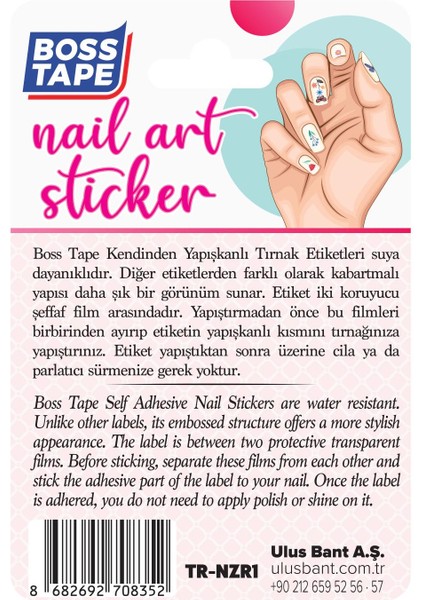 Yapışkanlı Tırnak Etiketi Sticker Tırnak Süsleme Nail Art Tattoo Dövmesi Nazar fiyatları