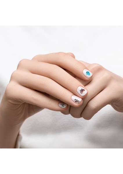 Yapışkanlı Tırnak Etiketi Sticker Tırnak Süsleme Nail Art Tattoo Dövmesi Kelebek indirimleri