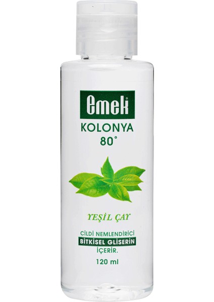 Gliserinli Kolonya Yeşil Çay 120 ml
