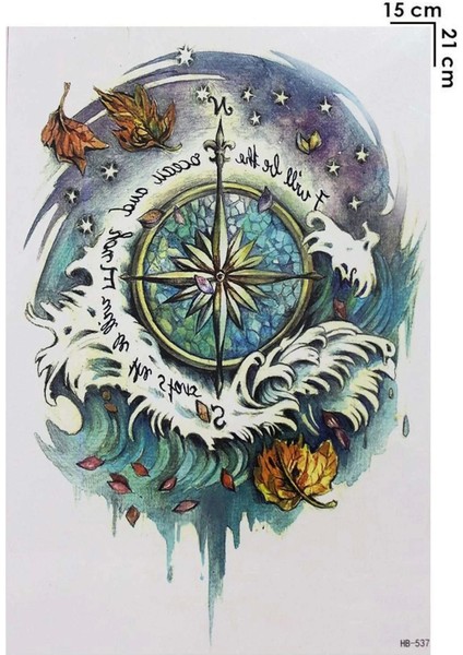 *PRVT Geçici Pusula Dövme Tattoo