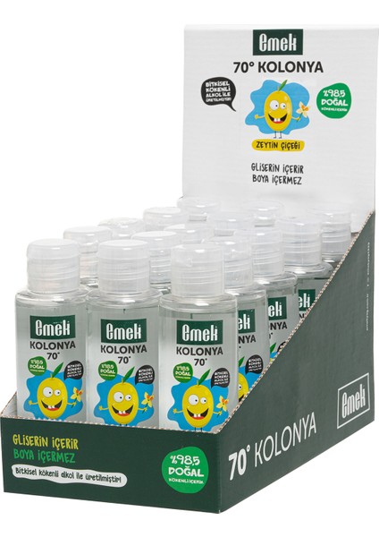 Gliserinli Çocuk Kolonyası / Zeytin Çiçeği - 15 Adet 120 Ml