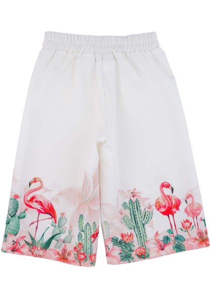 Kız Çocuk Flamingo Baskılı Pantolon modelleri