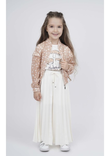 Kız Çocuk Bol Paçalı Beli Lastikli Pantolon fırsatları