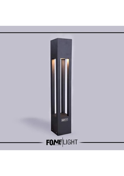 Fonelight Bollard Aydınlatma - Bahçe Yürüyüş Yolu Aydınlatma - Pazlanmaz, Toz ve Su Geçirmez Dış Mekan Aydınlatma Armatürü AKA010 75CM