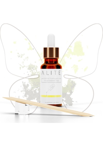 Tırnak Bakım Paketi (Güçlendirici, Besleyici Tırnak Bakım Yağı + Ahşap Tırnak Eti Itici)