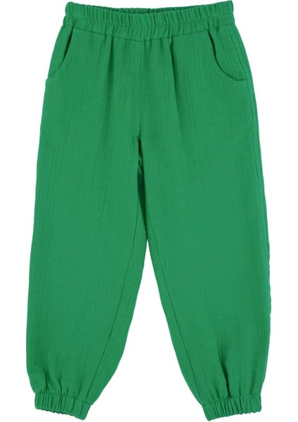 Kız Çocuk Lastikli Jogger Pantolon