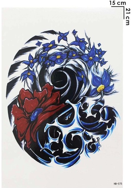 *PRVT Geçici Çiçek Dövme Tattoo