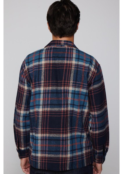 Relax Fit Kışlık Tek Cep Kapaklı Kareli Rahat Kesim Oduncu Kışlık Erkek Gömlek indirimleri