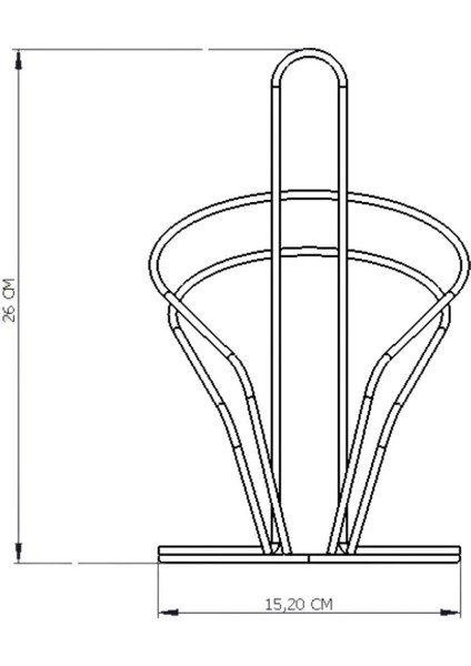 Edora Home Siyah Kuğu Kağıt Rulo Havluluk - Metal Paslanmaz