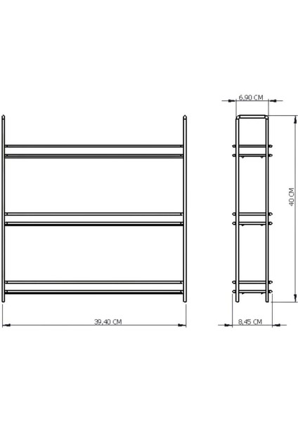 3 Katlı Kırmızı Baharatlık Düzenleyici, Baharatlıksız- Metal Paslanmaz fırsatları