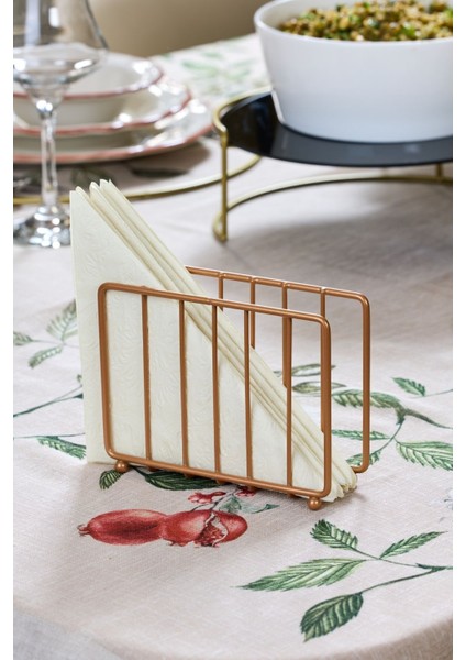 Rose Masa Üstü Metal Paslanmaz Kafesli Peçetelik - Lüks Sunum, Dekoratif