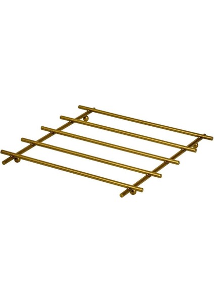 4'lü Gold Servis Sunum Seti, Peçetelik, Kağıt Havluluk, Ekmeklik Makrome, Nihale - Metal Paslanmaz fırsatları
