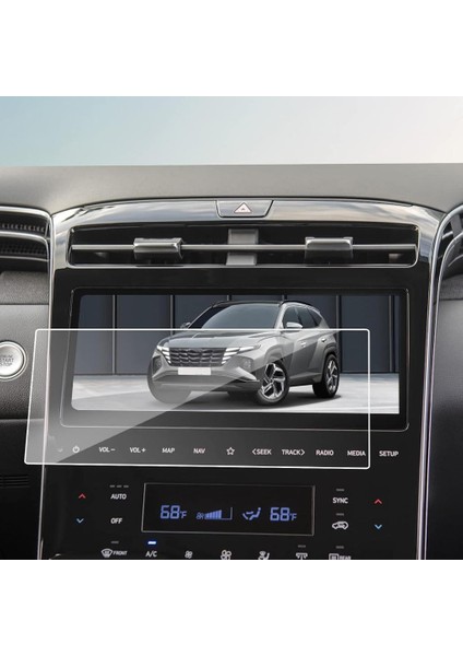 Hyundai Tucson 10.25 Inç Mat Ekran Koruyucu Multimedya 2021 Şeffaf modelleri
