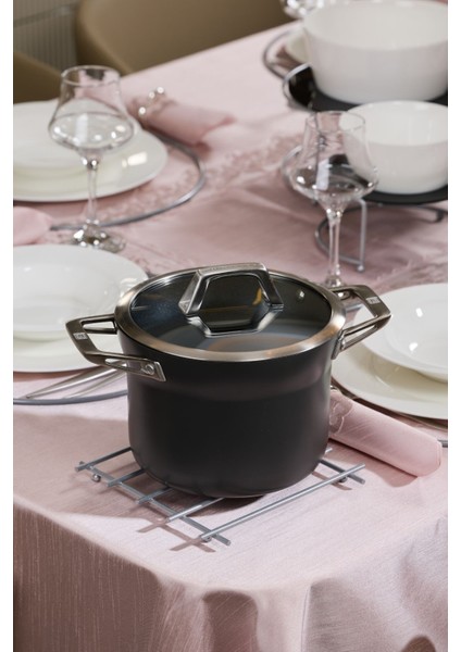 Gümüş Düz Çubuklu Nihale, Tezgah Üstü Altlık - Metal Paslanmaz