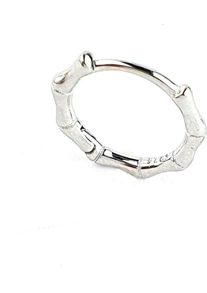 Italyan 925AYAR Gümüş Bone Erkek Tek Halka Küpe