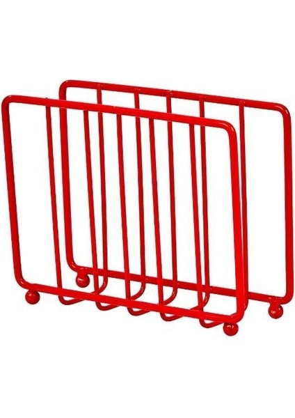 Kırmızı Masa Üstü Metal Paslanmaz Kafesli Peçetelik - Lüks Sunum, Dekoratif modelleri