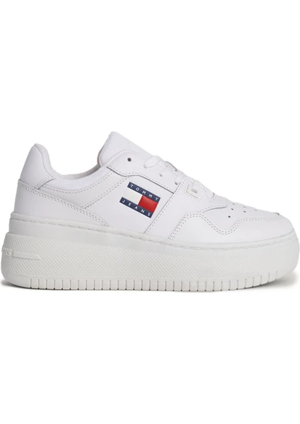 Tommy Hilfiger Tjw Retro Basket Flatform Beyaz Kadın Sneaker