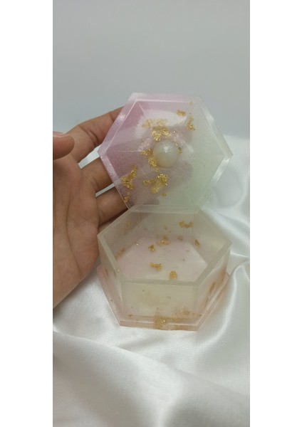 Takı Kutusu Epoksi Yaldızlı Altın Varaklı Tasarım Organizer modelleri