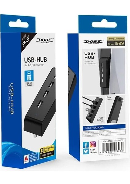 Pc Ps5 Usb-Hub Çoklayıcı 4 Portlu