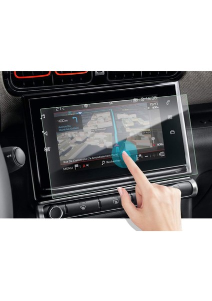 Citroen C3 Aircross 9 inç Multimedya Mat Ekran Koruyucu Şeffaf (Shine Paket) modelleri