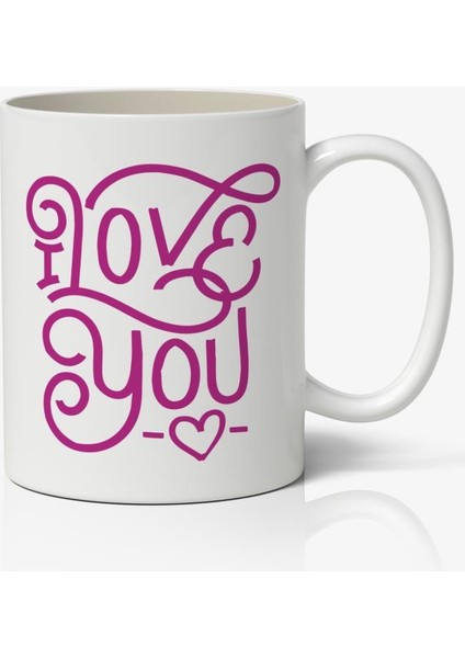Sevgiliye Özel Sevgililer Günü Baskılı Kupa Bardak Kahve Kupa Bardak Model 8