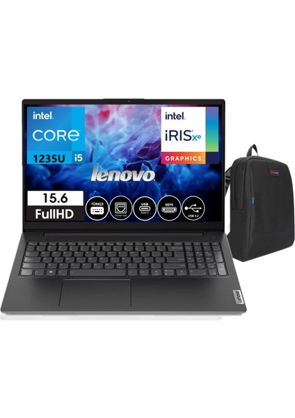 V15 Intel Core I5-1235U 8gb 2tb SSD Freedos 15.6''fhd Taşınabilirbilgisayar V82TT00A6TX04+WEBLEGELSINÇANTA