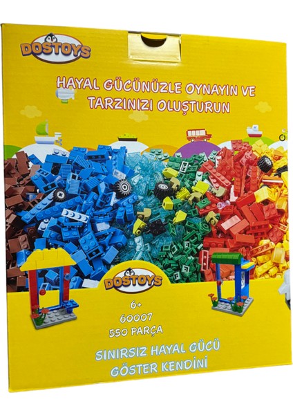 DOSTOYS 550 PARÇA MODÜLER OYUNCAK YAPI SETİ