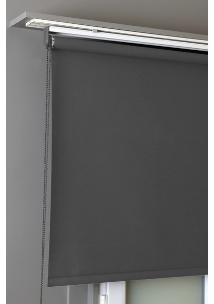 Mat Antrasit Kumaş Kaliteli Kalın Güneşlik Stor Perde