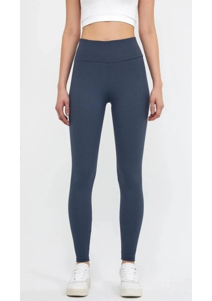 Fitilli Şardonlu, Içi Polarlı Yüksek Bel Kışlık Toparlayıcı Tayt modelleri