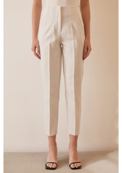 Skinny Kumaş Pantolon Beyaz fiyatları