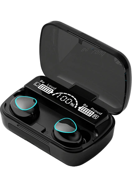 M10 Earbuds Kulakiçi Tws Bluetooth Kulaklık LED Göstergeli Powerbankli Kablosuz Wireless Kulaklık