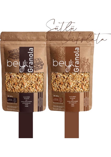 Foods & Granola - Çikolata Paketi x2 (bitter & Sütlü)