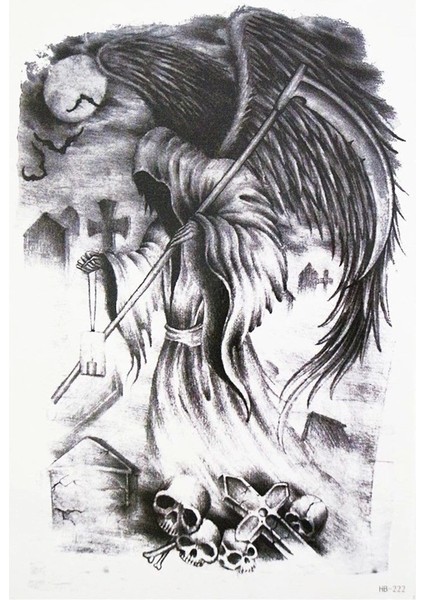 Geçici Azrail Dövme Tattoo