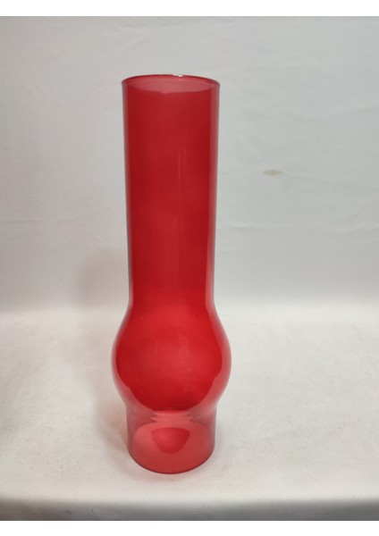 Avize Lamba Camı.Tam Kırmızı Renkli. (Alt Çap: 7.00cm-h:25.00cm)