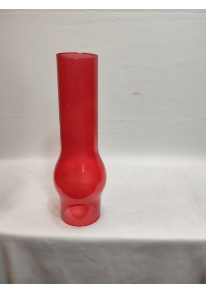 Avize Lamba Camı.Tam Kırmızı Renkli. (Alt Çap: 7.00cm-h:25.00cm)