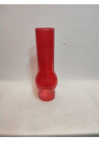 Avize Lamba Camı.Tam Kırmızı Renkli. (Alt Çap: 7.00cm-h:25.00cm)